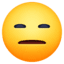 Facebook Messenger Expresionless Emoji