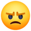 Facebook Messenger Grumpy Emoji