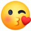 Facebook Messenger Winkkiss Emoji